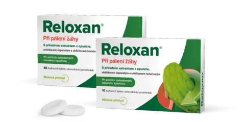 Reloxan krabicky s tabletami